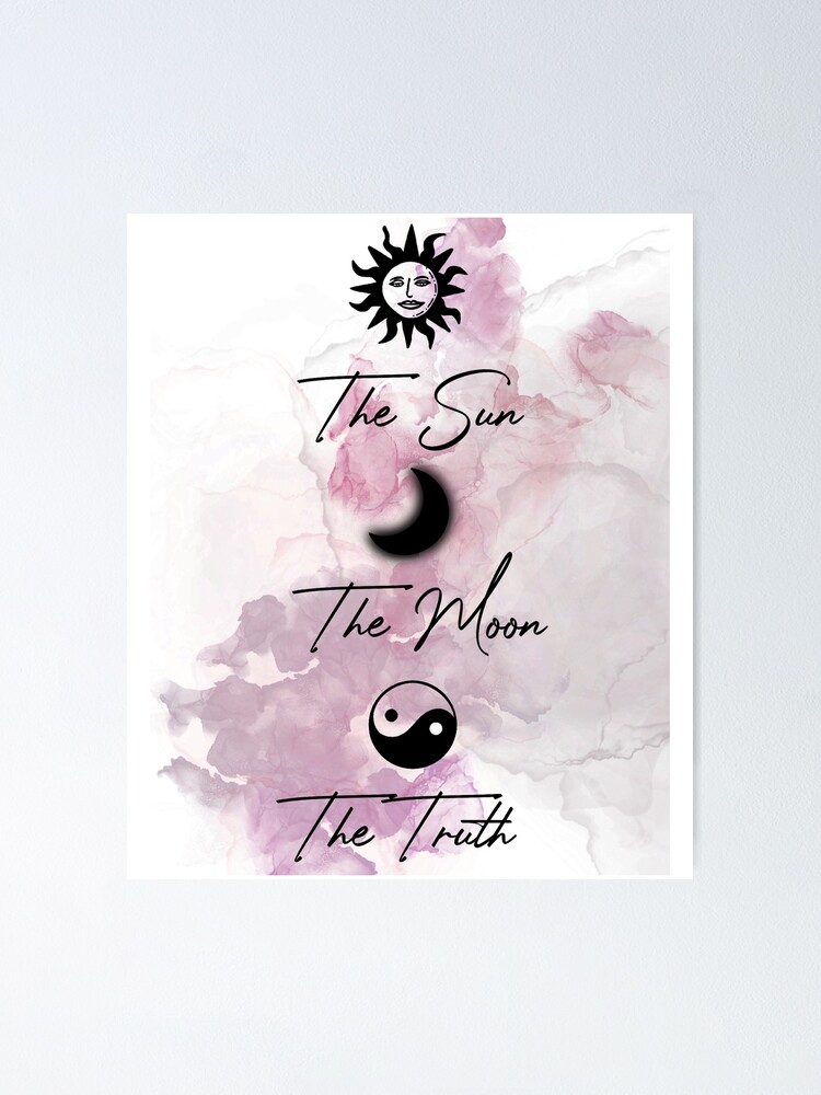 Poster Le Soleil La Lune La Verite La Citation Du Loup Adolescent Par Ceburton1700 Redbubble