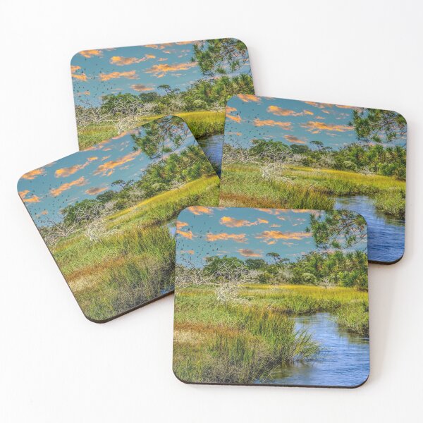 Item preview, Flock Over Wetland Marsh designed and sold by dbvirago.