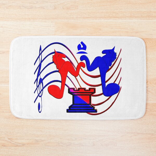 Item preview, MUSIC CHESS GAMES - BEAUTIFUL GIFT IN BLUE AND RED FOR CHESS AND MUSIC LOVERS designed and sold by Ralek.