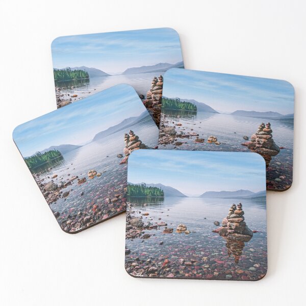 Item preview, Rock Cairn at Lake McDonald designed and sold by Jeff Goulden Photography.