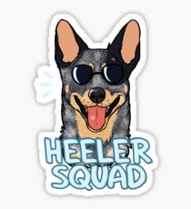 HEELER SQUAD (blue) Sticker
