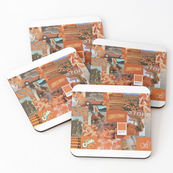 Item preview, Orange aesthetic collage designed and sold by Als10806.