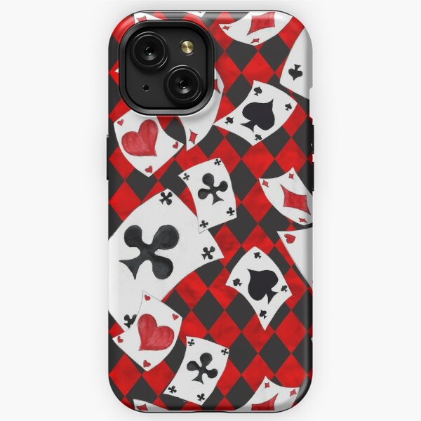  iPhone 11 Ace And Clubs King Inverted Colors Blackjack Cards  Case : טלפונים סלולריים ואביזרים