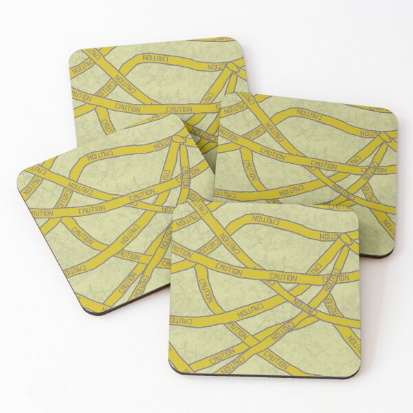 Item preview, Caution Tape Tangles designed and sold by LochNestFarm.