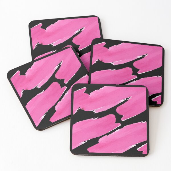 Item preview, Abstract Hot Pink and Black Blended Color Splashes designed and sold by SloganExpress.