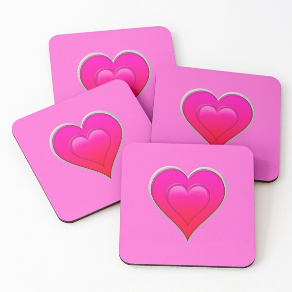 Item preview, Pink and Silver Heart designed and sold by LaRoach Digital Arts.