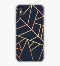 Copper and Midnight Navy iPhone Case