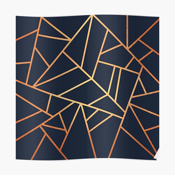 Copper and Midnight Navy Poster