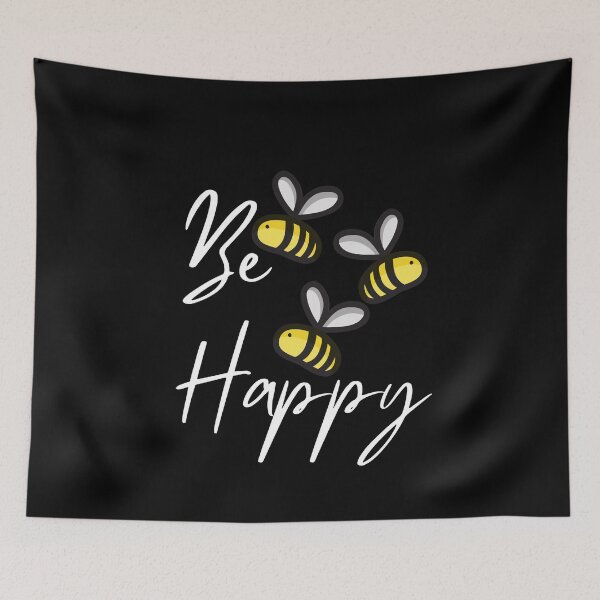 Item preview, Bee Happy - Funny Bee Pun designed and sold by Sutra-Lotus-Co.