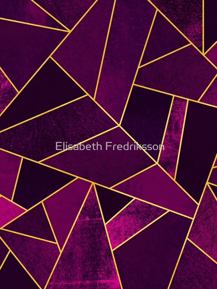 Purple Stone / Gold Lines by foto-ella