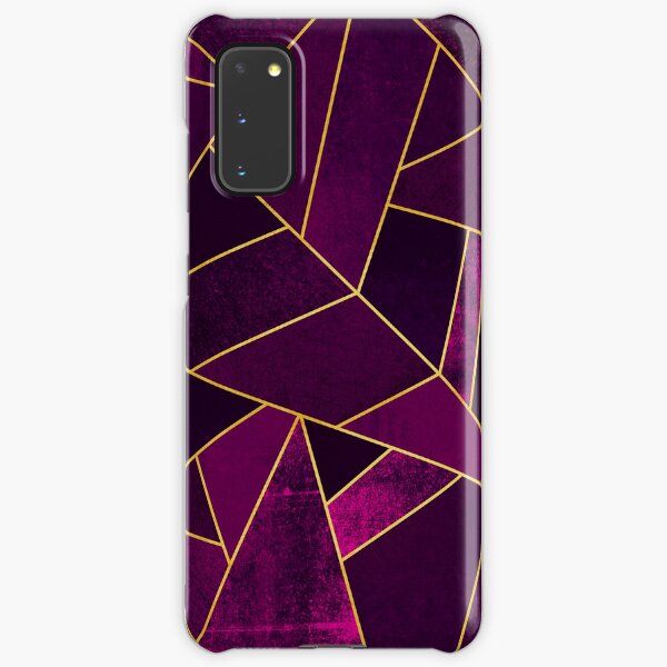 Purple Stone / Gold Lines Samsung Galaxy Snap Case
