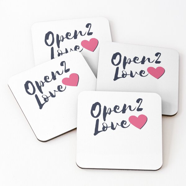 Item preview, Open 2 Love With Heart Motivational Message designed and sold by myzpooh.