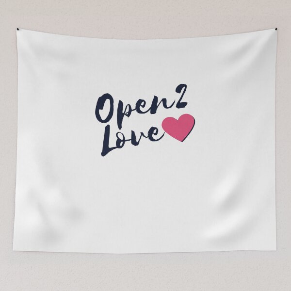 Item preview, Open 2 Love With Heart Motivational Message designed and sold by myzpooh.