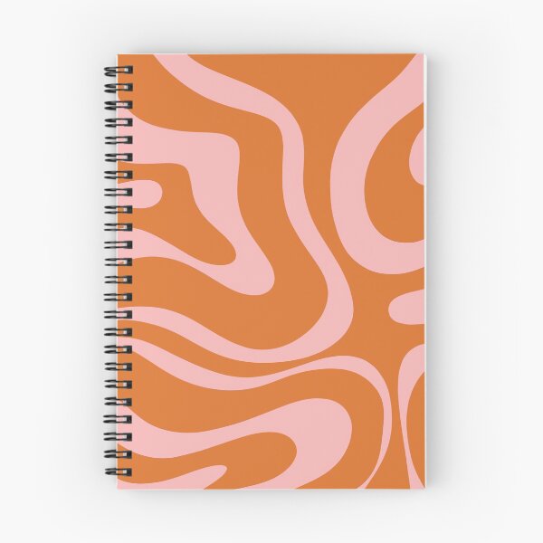 Item preview, Liquid Swirl Retro Abstract Pattern in Orange and Pink designed and sold by kierkegaard.