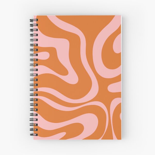 Item preview, Liquid Swirl Retro Abstract Pattern in Orange and Pink designed and sold by kierkegaard.