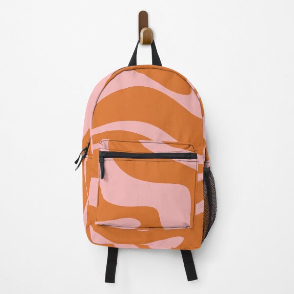 Item preview, Liquid Swirl Retro Abstract Pattern in Orange and Pink designed and sold by kierkegaard.