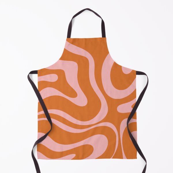 Item preview, Liquid Swirl Retro Abstract Pattern in Orange and Pink designed and sold by kierkegaard.
