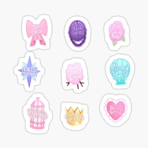 Royale High Set Stickers Old Version Sticker By Ataladesignss Redbubble - roblox royale high all sets