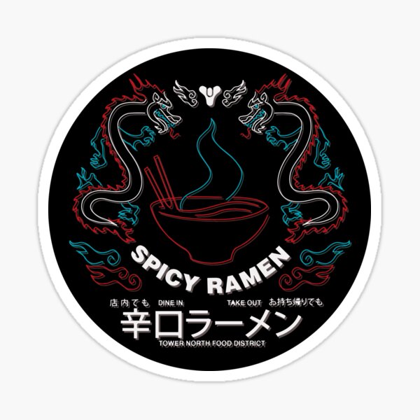 Cayde-6 Spicy Dragon Ramen Sticker Sticker