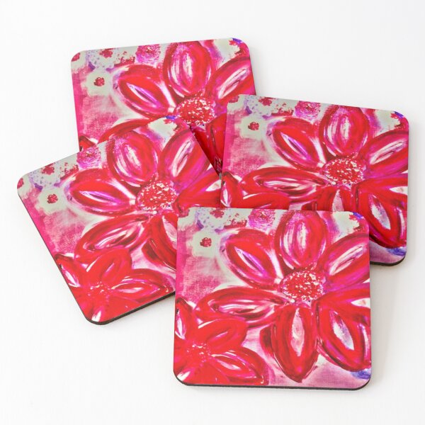 Item preview, Cheerful Pop Art Pink Flower Pattern designed and sold by concettaellis.