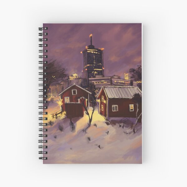 Winter Skyline Spiral Notebook