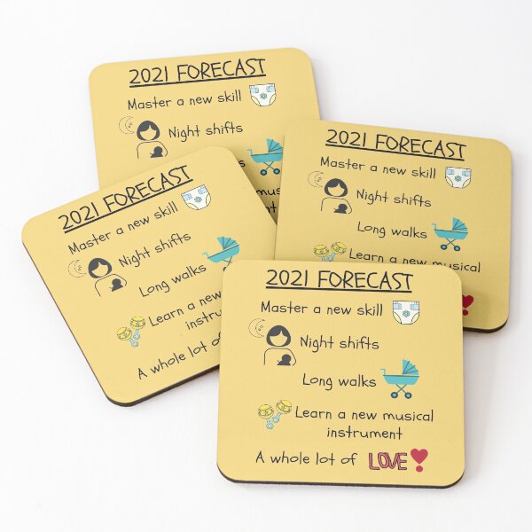 Item preview, 2021 Forecast New Baby Pregnancy announcement designed and sold by Mommaspouch.