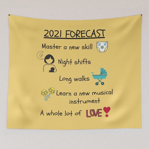 Item preview, 2021 Forecast New Baby Pregnancy announcement designed and sold by Mommaspouch.