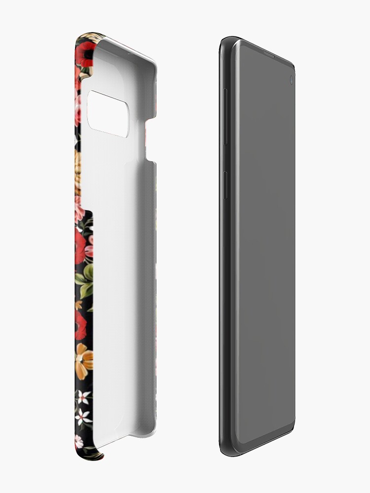 Alternate view of In bloom floral skull Case & Skin for Samsung Galaxy