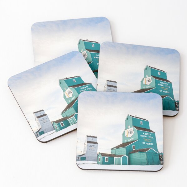Item preview, St. Albert Grain Elevators Portrait designed and sold by GeoffreyPrints.