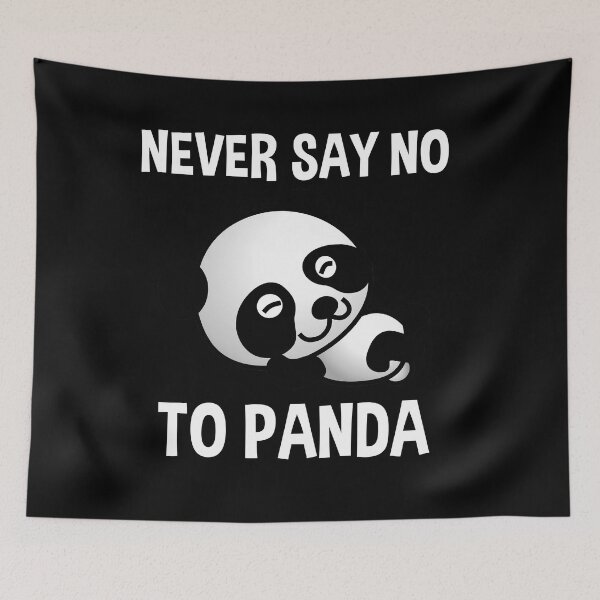 Item preview, Funny Slogan T Shirt Panda Shirt Animal Lover Gift Panda Bear Tshirt Save Animals Rescue Never Say No to Panda designed and sold by Andrea Lina.