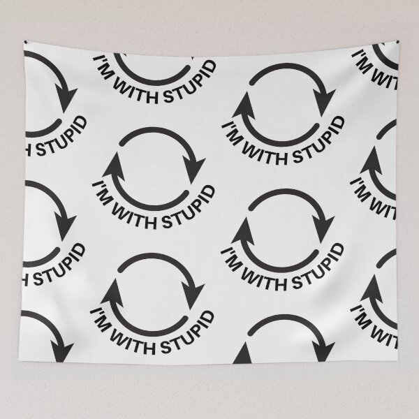 Item preview,  I'm With Stupid designed and sold by WorldPrintTees.