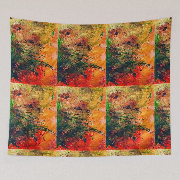Item preview, A few poppies, A wind, a poppy wind, red flowers, green leaves, gentle breeze  designed and sold by RealPainter.