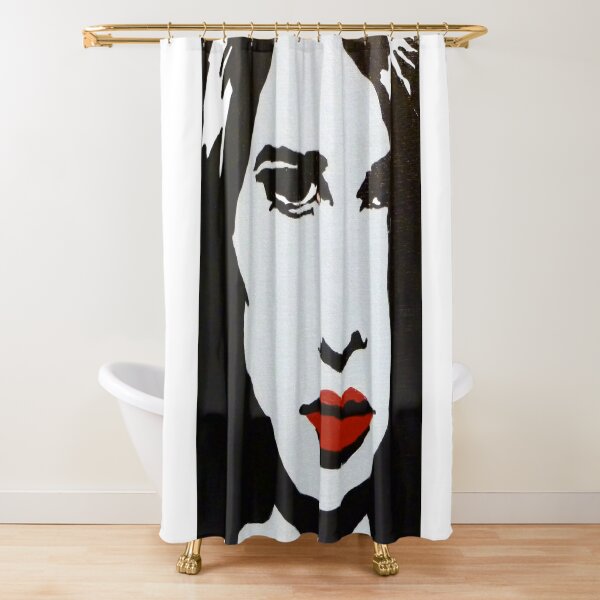 Neve C. Bold Face Shower Curtain