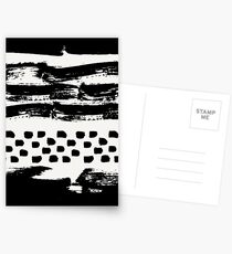 Brush Stroke Waves Postcards