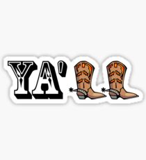 Yall Boots Sticker