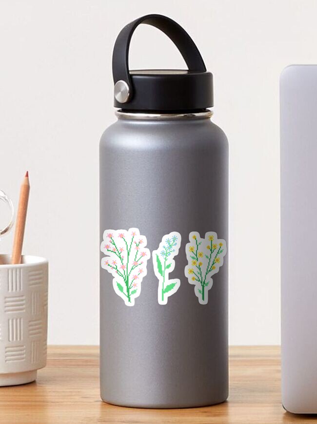 Thumbnail 1 of 3, Sticker, Pixel Flora designed and sold by pixelins.