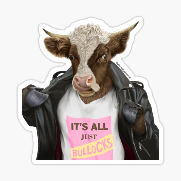 Bullocks - Bull Animal Print Sticker