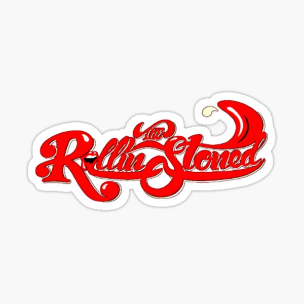 Sticker Rolling Stones Logo Redbubble