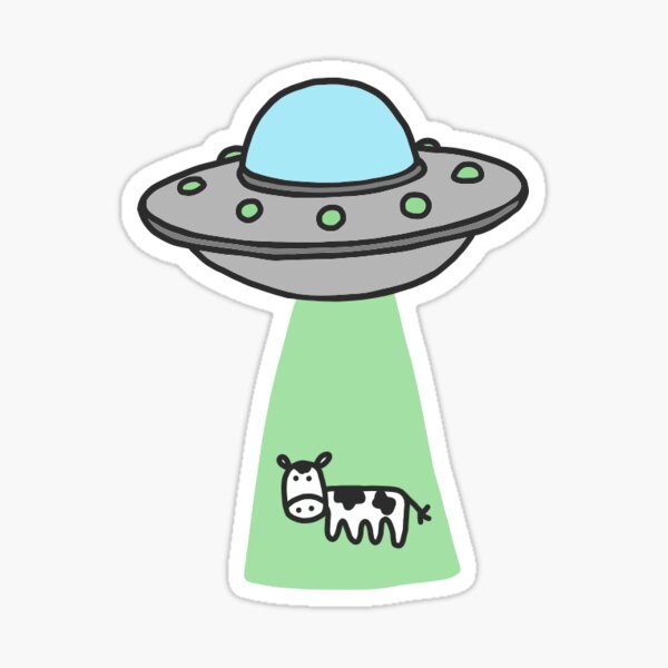 Artikel-Vorschau von UFO-Kuh-Entführung, designt und verkauft von angelinalee13.