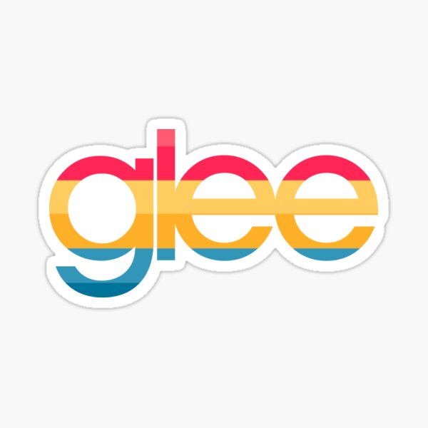 New Pan Flag Glee Logo Sticker