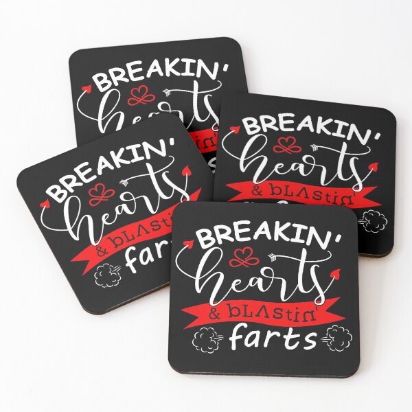 Item preview, BREAKING HEARTS AND BLASTING FARTS - Funny Valentines Day Gift Idea designed and sold by CreativaArt-.