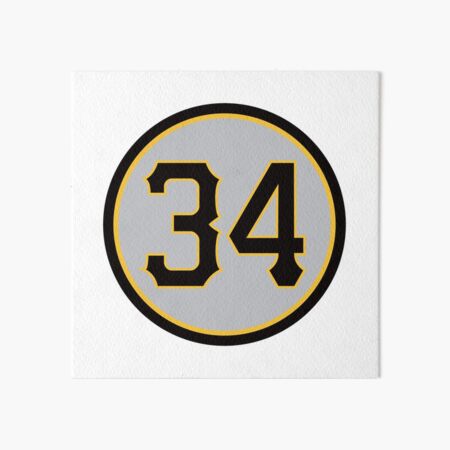 Roberto Clemente #21 Jersey Number Art Board Print for Sale by StickBall