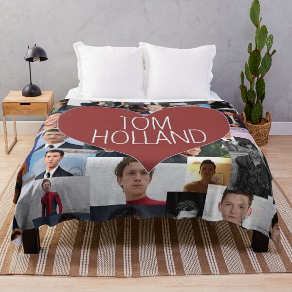tom holland blanket/stickers Throw Blanket