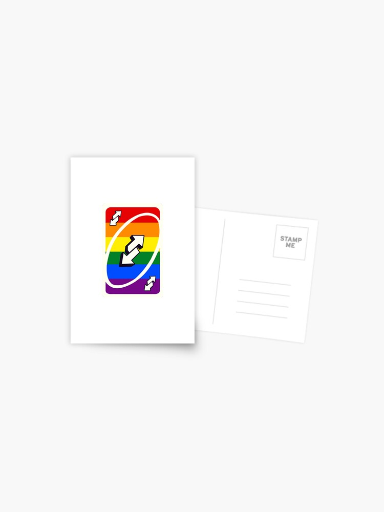 Uno Reverse Card Lgbtq Version Postcard By Blinkgirlie Redbubble