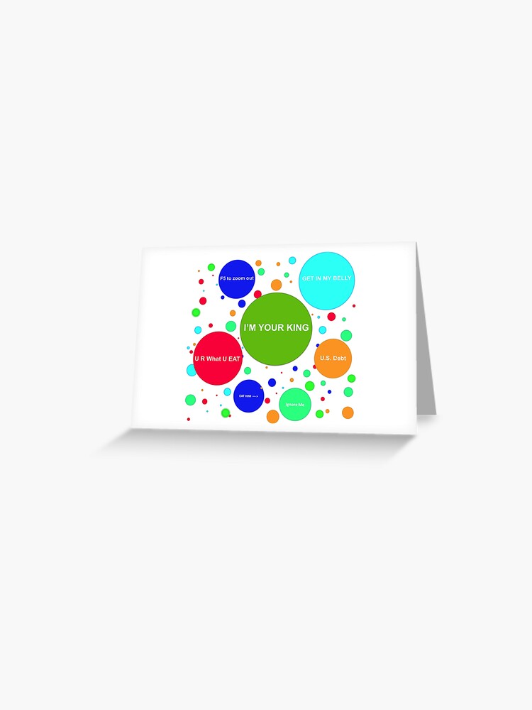 Agar.io logo Greeting Card for Sale by MiE Designs