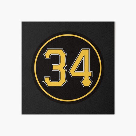 Roberto Clemente #21 Jersey Number Art Board Print for Sale by StickBall