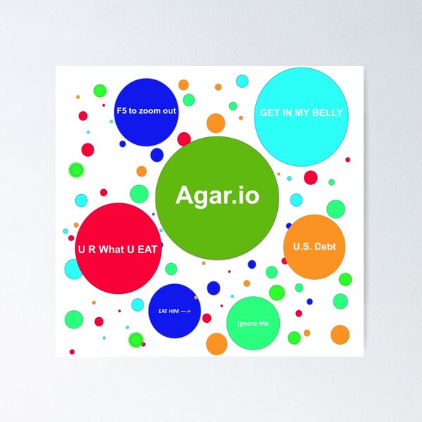 Agar.io  Poster for Sale by MiE Designs