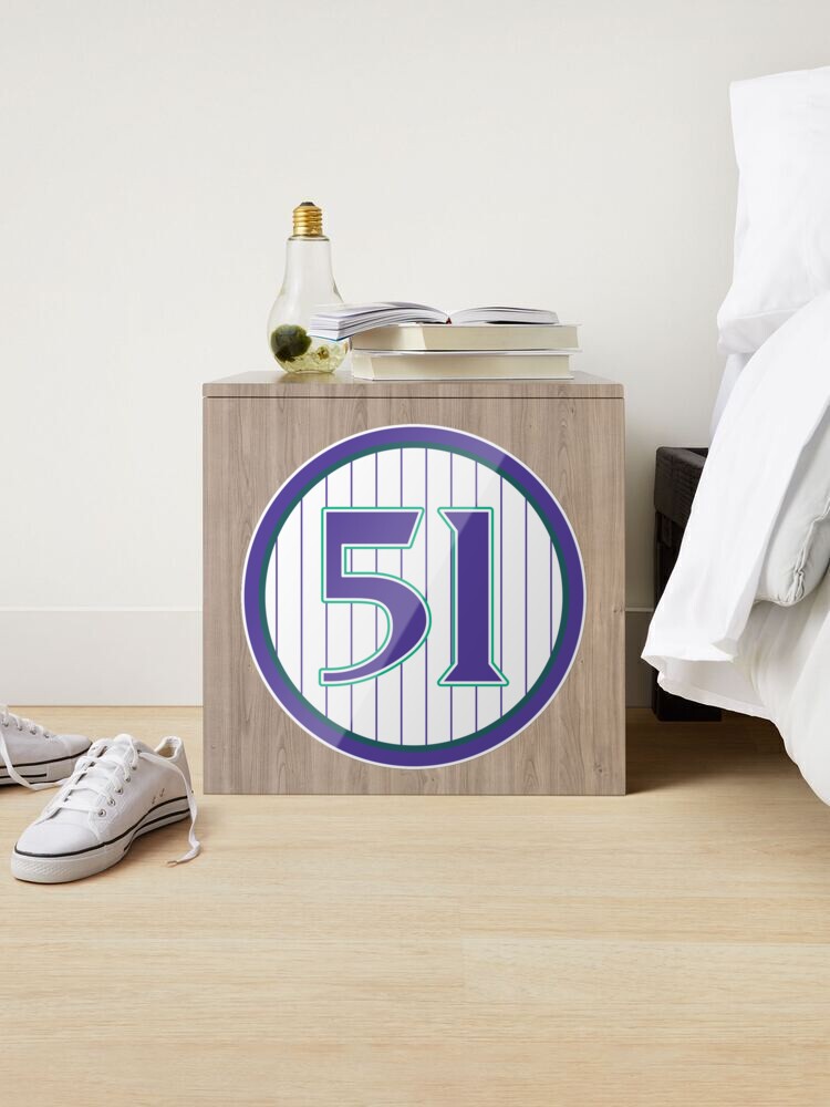 Randy Johnson #51 Jersey Number Sticker for Sale by StickBall