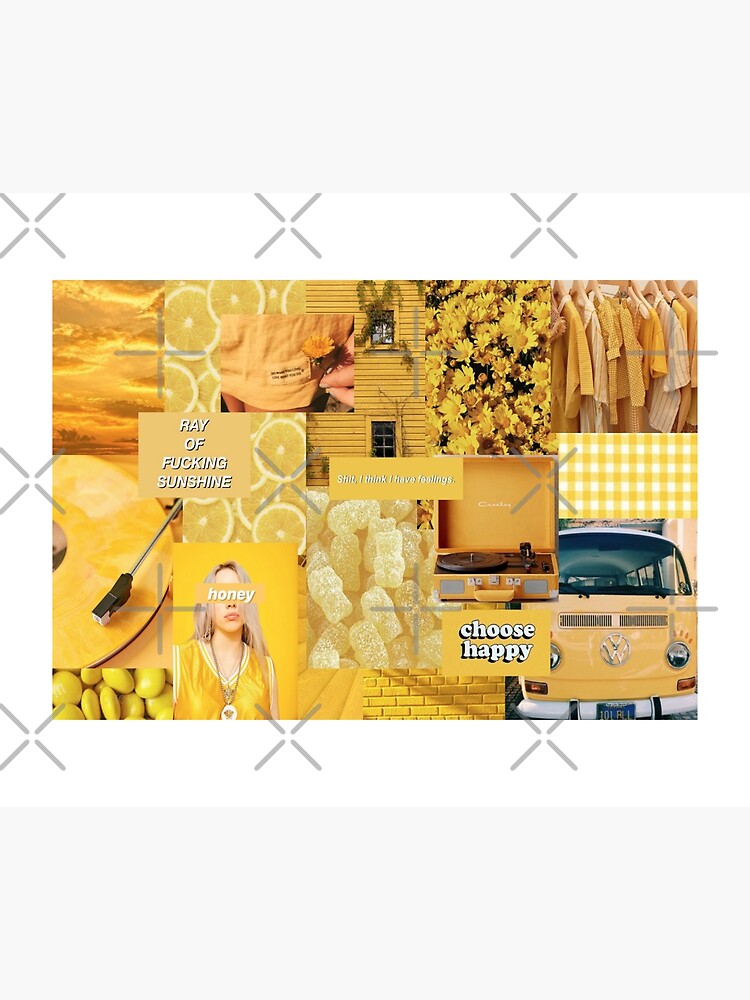 "Yellow aesthetic collage" Poster by Als10806 Redbubble