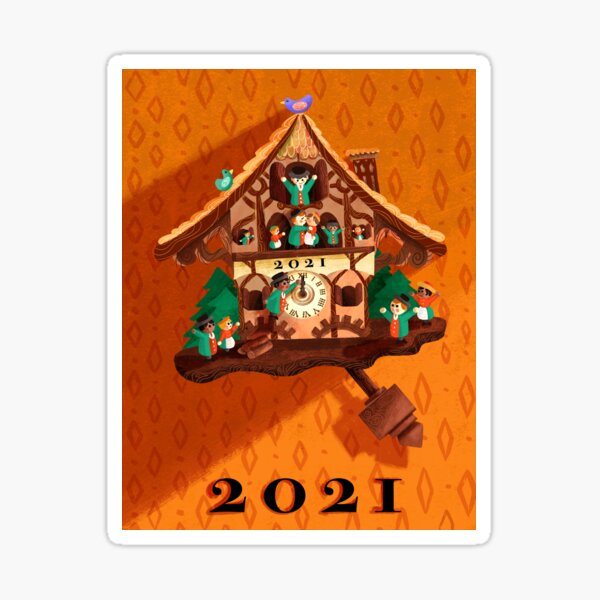 The Clock Strikes 2021 Sticker